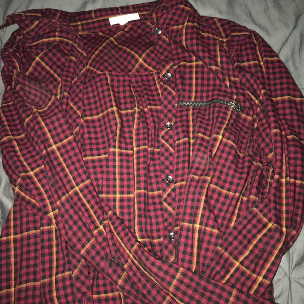 Burgundy Flannel